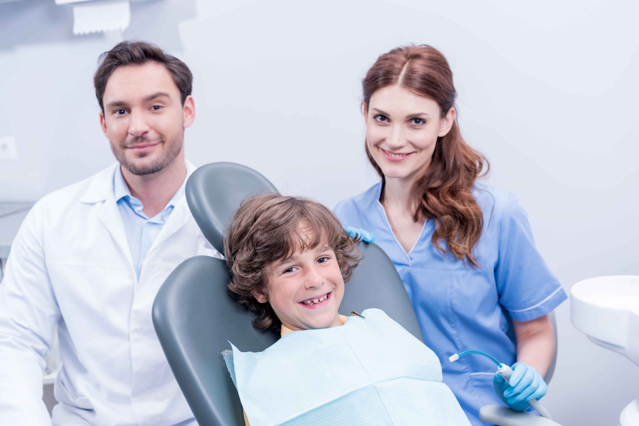 Child seeking treatment for tooth pain at a kids dental clinic.
